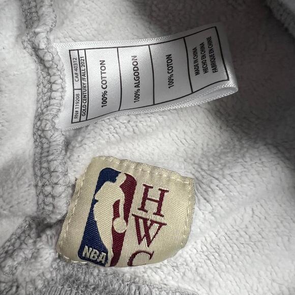 Mitchell & Ness Toronto Raptors Hoodie Medium Gray Retro NBA HWC Pullover Hoodie - Picture 8 of 12